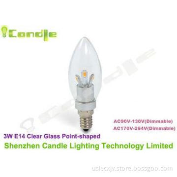 2700k 270lm Edison Screw Base Casino E14 Led Candle Lamp 3